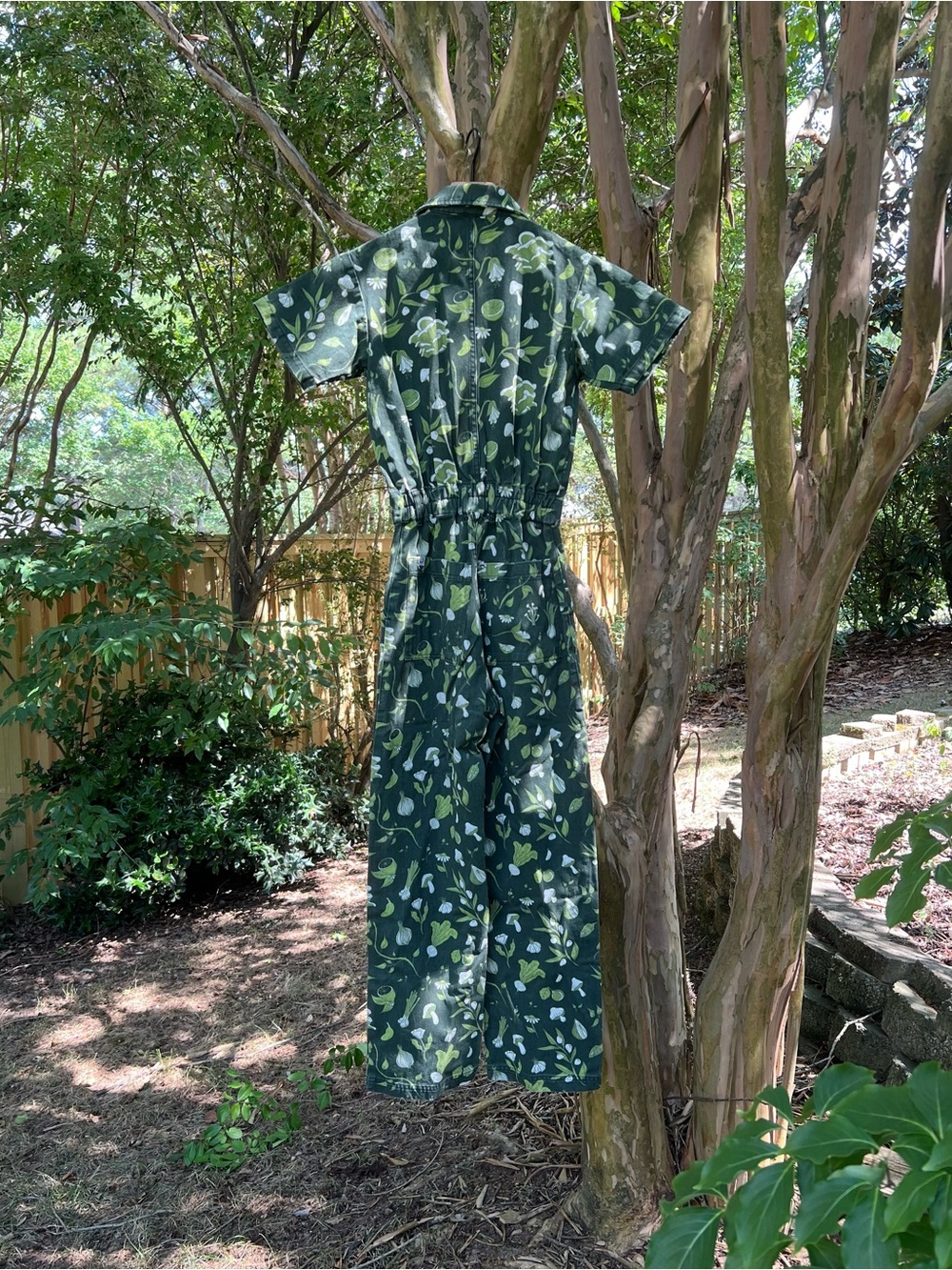 Big Bud Press Green Cookbook Short Sleeve Jumpsuit Size XS - Picture 4 of 8